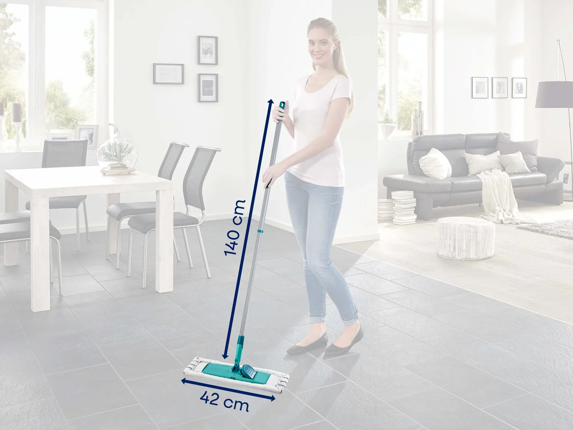 Čistač poda CLASSIC XL microfibre - sa teleskopskom drškom - slika 07