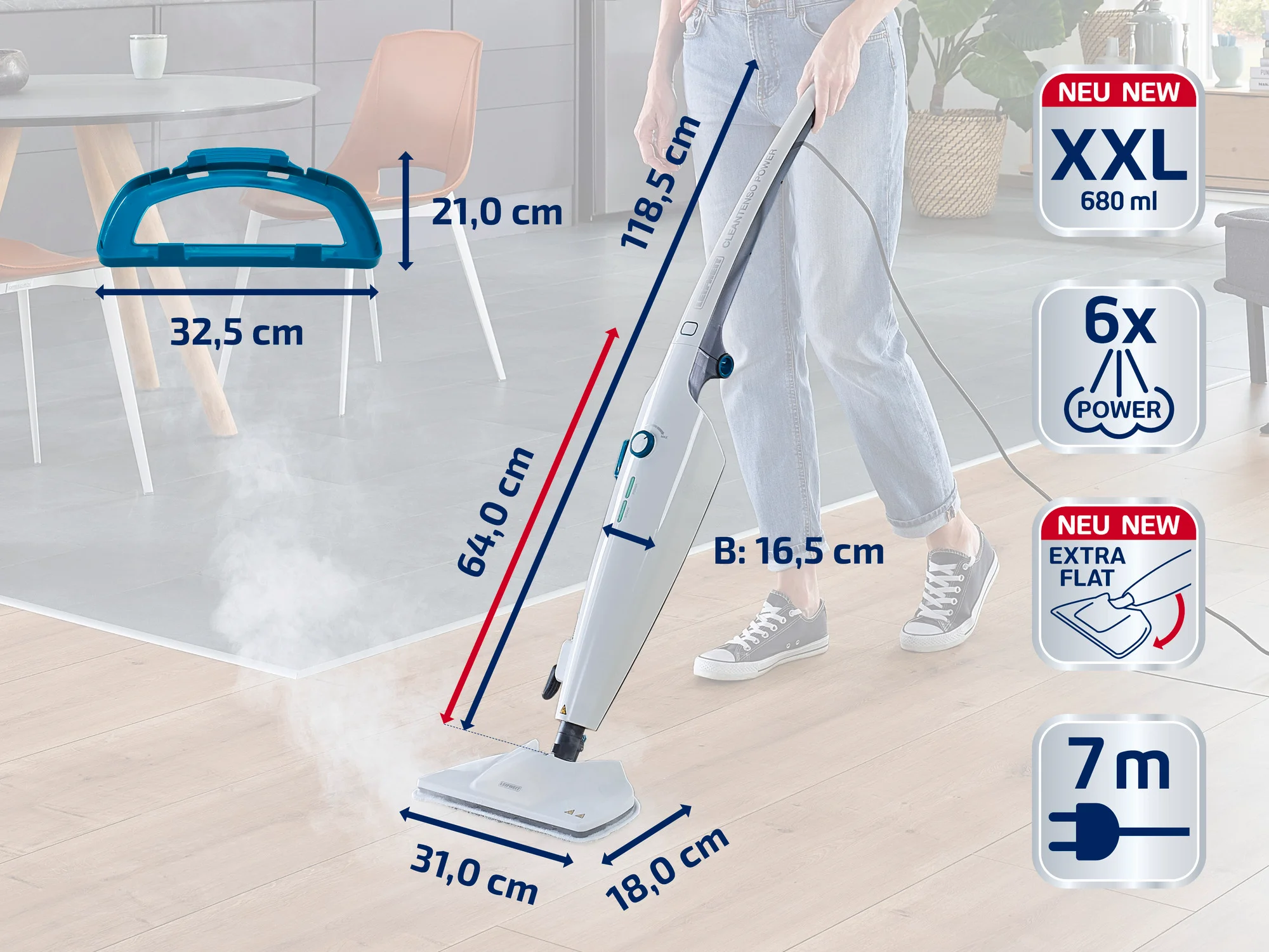Podni paročistač CLEAN TENSO POWER - slika 08